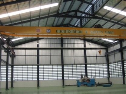 เครนรางคู่ 5 ตัน (KTM STEEL) - รับติดตั้งเครนไฟฟ้า - เอ็มดี เจริญผล รอกไฟฟ้า