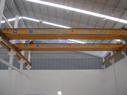 เครนรางคู่ 5 ตัน (TL STEEL) - รับติดตั้งเครนไฟฟ้า - เอ็มดี เจริญผล รอกไฟฟ้า